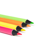 Set de 4 lápices en colores flúor con madera negra | MARGA (LA1763)