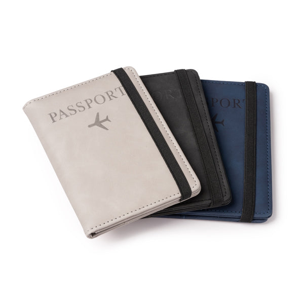 Funda para pasaporte realizada en PU Leather con | MUNDI (PM1774)