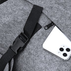 Mochila con solapa elaborada en fieltro reciclado | TAIPEI (MO1805)