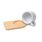 Taza de cerámica con acabado exterior en mate, | GEISA (TZ1840)