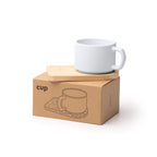 Taza de cerámica con acabado exterior en mate, | GEISA (TZ1840)