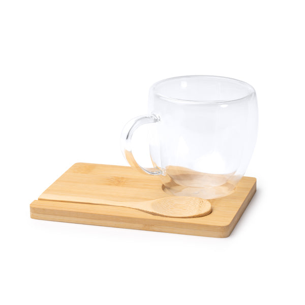 Set compuesto por taza de cristal borosilicato de | BLUMON (TZ1848)