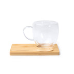 Set compuesto por taza de cristal borosilicato de | BLUMON (TZ1848)