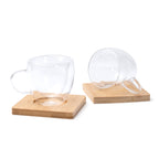 Set de café compuesto por 2 tazas de cristal de | ROBUS (TZ1849)