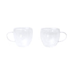 Set de café compuesto por 2 tazas de cristal de | ROBUS (TZ1849)