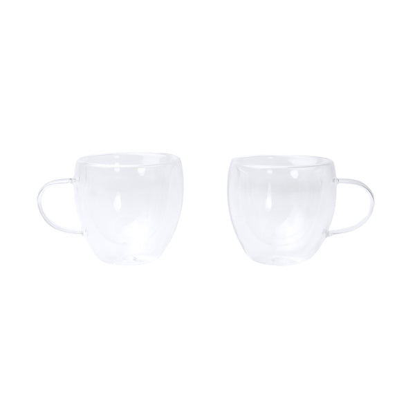 Set de café compuesto por 2 tazas de cristal de | ROBUS (TZ1849)