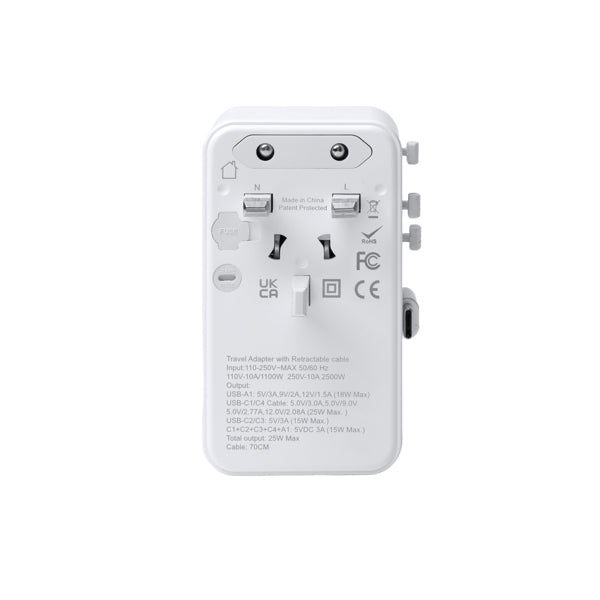 Adaptador de enchufes para viajes elaborado en | NEXAR (CR1860)