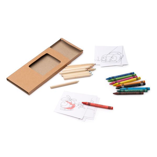Set infantil compuesto por un bloc con 8 hojas | PATLEY (HW1874)