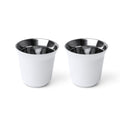 Set de 2 vasos para café elaborados en acero | BOLUTO (VA1886)
