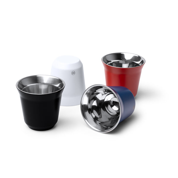Set de 2 vasos para café elaborados en acero | BOLUTO (VA1886)