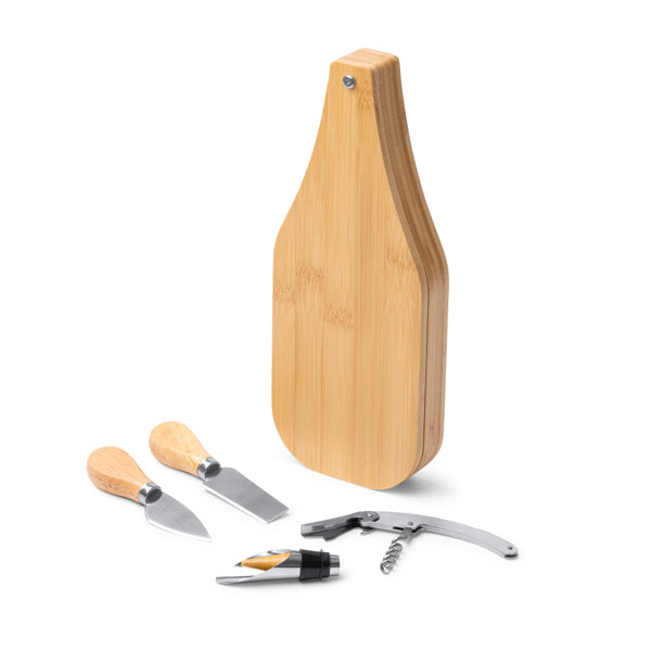 Set de vino y quesos compuesto por 4 utensilios | GAUDA (AB1889)