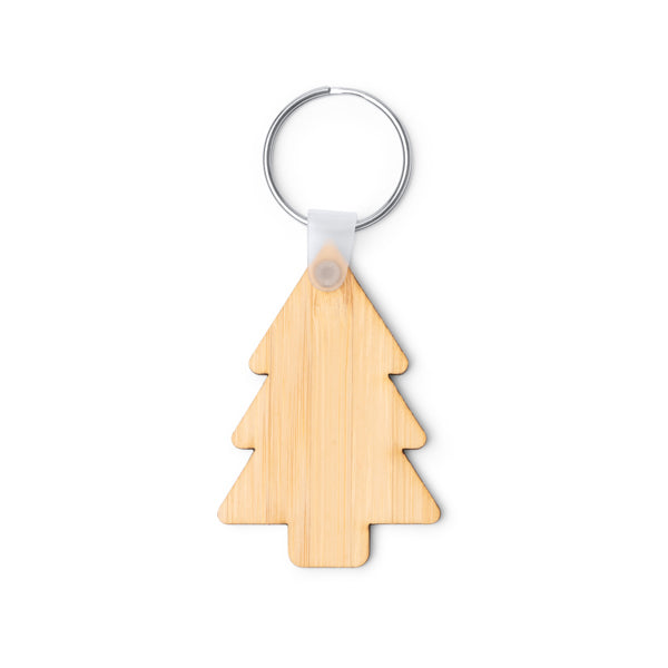Llavero de bambú con forma de árbol de Navidad | LACEY (KO1897)