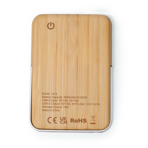 Batería externa de 5000 mAh con cuerpo elaborado | YOKAS (PB1913)