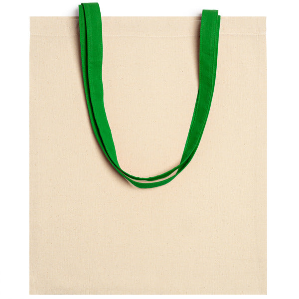 Bolsa 100% algodón 140 g/m² en color natural con | VENETO (BO1936)