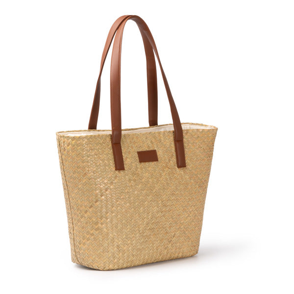 Bolso con exterior elaborado en paja y | MIYAKO (BO1956)