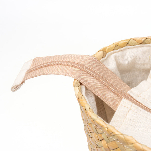 Bolso con exterior elaborado en paja y | MIYAKO (BO1956)
