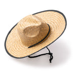 Sombrero elaborado en paja natural con ribete con | MUNDAK (SR1961)