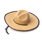 Sombrero elaborado en paja natural con ribete con | MUNDAK (SR1961)