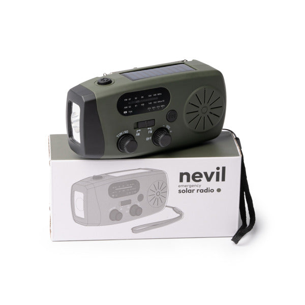 Radio multifunción de emergencia con dinamo | NEVIL (BS1988)