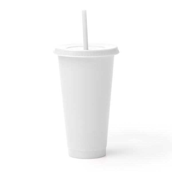 Vaso reutilizable con tapa y pajita elaborado en | BAKY (VA1995)