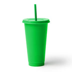 Vaso reutilizable con tapa y pajita elaborado en | BAKY (VA1995)