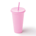Vaso reutilizable con tapa y pajita elaborado en | BAKY (VA1995)