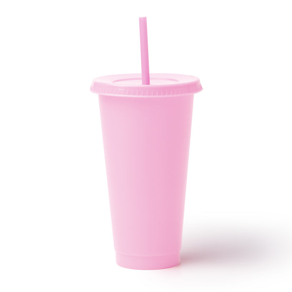 Vaso reutilizable con tapa y pajita elaborado en | BAKY (VA1995)