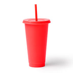 Vaso reutilizable con tapa y pajita elaborado en | BAKY (VA1995)