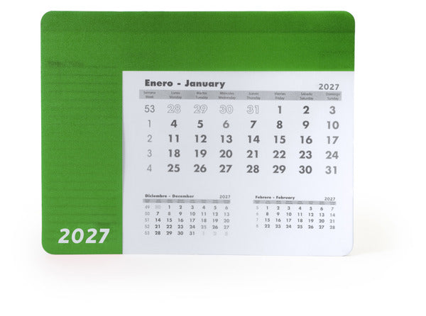 Alfombrilla rectangular para ratón con calendario | SERBAL (IA3017)