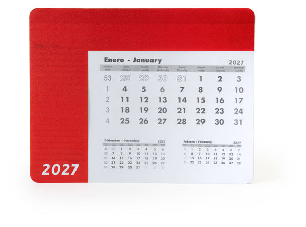 Alfombrilla rectangular para ratón con calendario | SERBAL (IA3017)
