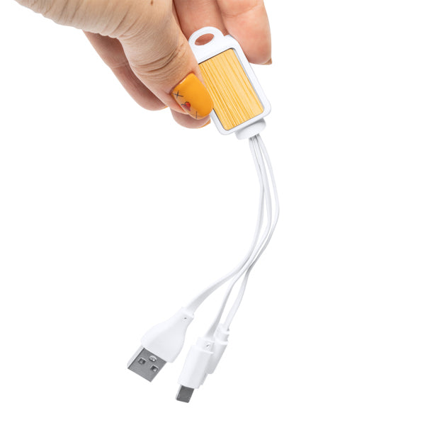 Cable cargador 3 en 1 diseñado con cuerpo | ASTRO (IA3019)