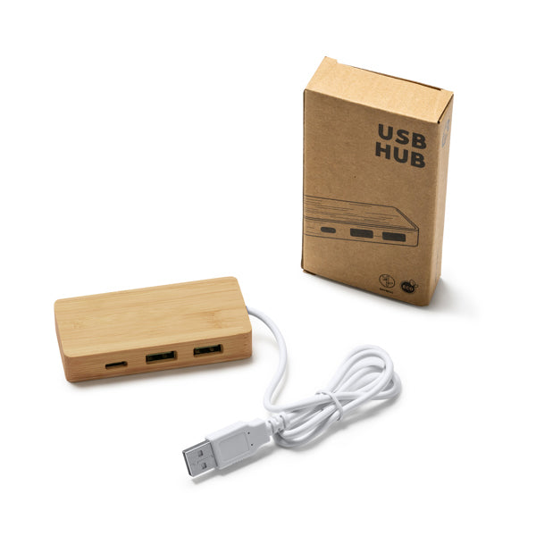 Puerto USB realizado en bambú | NEPTUNE (IA3023)