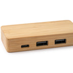 Puerto USB realizado en bambú | NEPTUNE (IA3023)