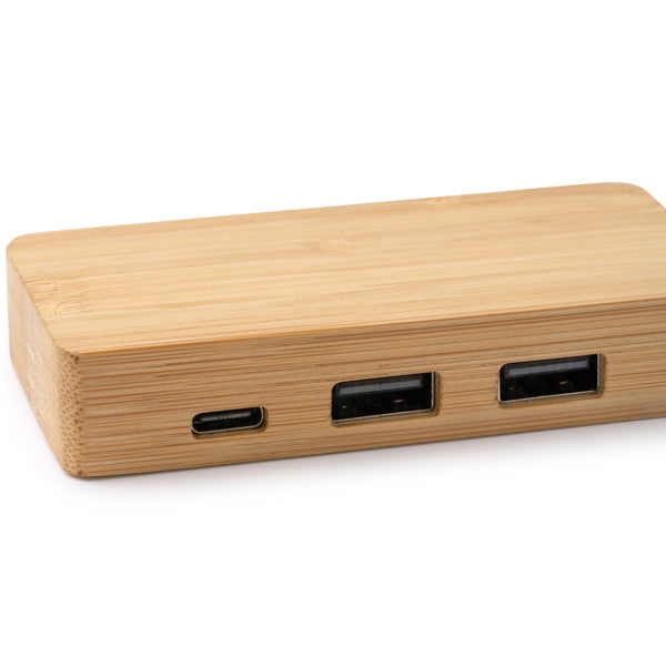 Puerto USB realizado en bambú | NEPTUNE (IA3023)