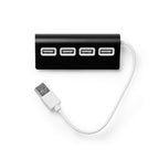 Puerto USB HUB 4 en 1, con cuerpo elaborado en | PLERION (IA3033)