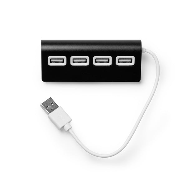 Puerto USB HUB 4 en 1, con cuerpo elaborado en | PLERION (IA3033)