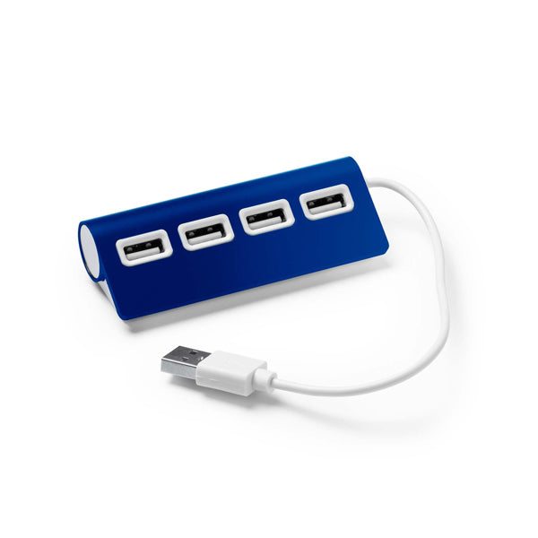 Puerto USB HUB 4 en 1, con cuerpo elaborado en | PLERION (IA3033)