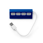 Puerto USB HUB 4 en 1, con cuerpo elaborado en | PLERION (IA3033)