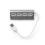 Puerto USB HUB 4 en 1, con cuerpo elaborado en | PLERION (IA3033)