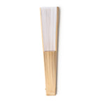 Abanico con varillas de madera y tela en RPET | MILOS (FN3112)