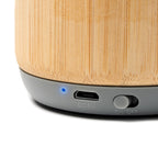 Altavoz inalámbrico con cuerpo elaborado en bambú | SOLUM (BS3199)