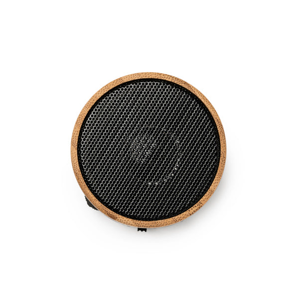 Altavoz inalámbrico redondo elaborado en bambú | NERVO (BS3306)