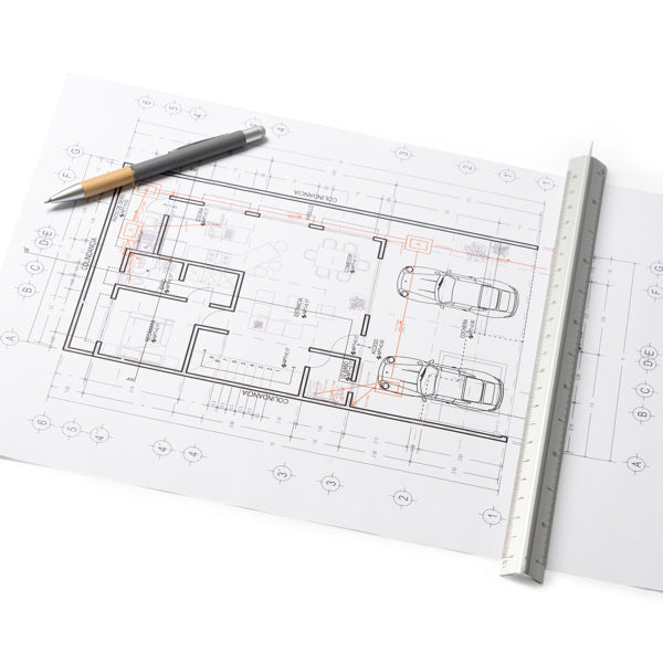 Escalímetro de aluminio con diseño triangular de | DINTEL (TO3983)