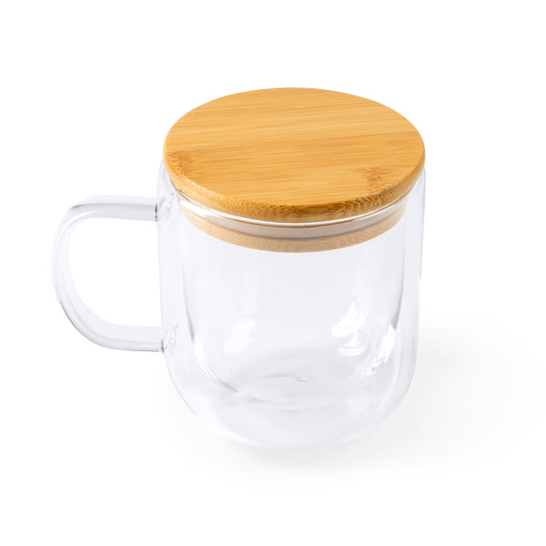Bonita taza de doble pared realizada en cristal | INDAL (TZ3998)