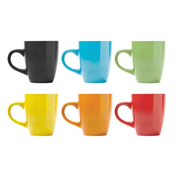 Taza de cerámica con esmalte a color, perfecta | NOLO (TZ4009)