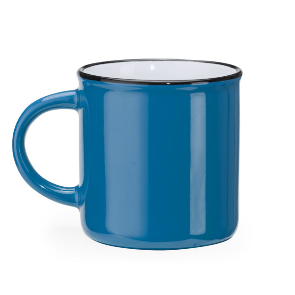 Taza de cerámica de estilo retro con asa redonda | JACK (MD4010)