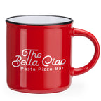 Taza de cerámica de estilo retro con asa redonda | JACK (MD4010)