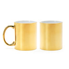 Taza de cerámica de 350 ml con diseño en acabado | ZALA (MD4024)