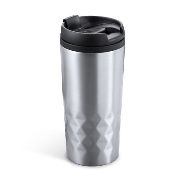 Vaso de acero inoxidable de 300 ml con tapa PP | SALAK (MD4028)