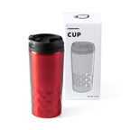 Vaso de acero inoxidable de 300 ml con tapa PP | SALAK (MD4028)